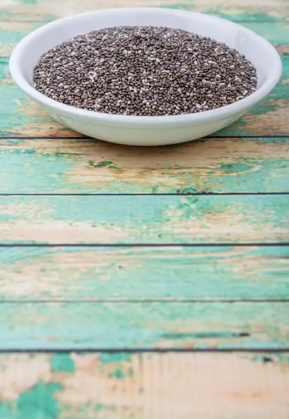Siyah Chia tohum kurutulmuş — Stok fotoğraf
