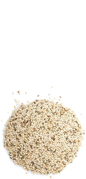 Getrocknete weiße Chia-Samen — Stockfoto