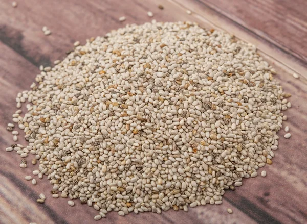 Dried White Chia Seed — Stock Photo, Image