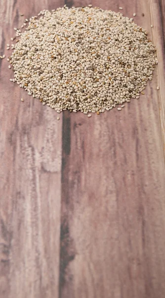 Semente de Chia branca seca — Fotografia de Stock