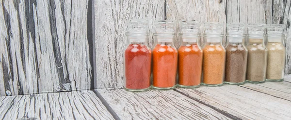 Assortment Of Hot And Spicy Spices Powder — Stock Photo, Image