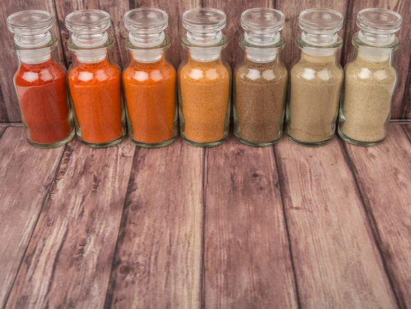 Assortment Of Hot And Spicy Spices Powder — Stock Photo, Image