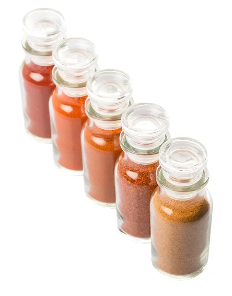 Assortment Of Chilly Powder — Stock Photo, Image