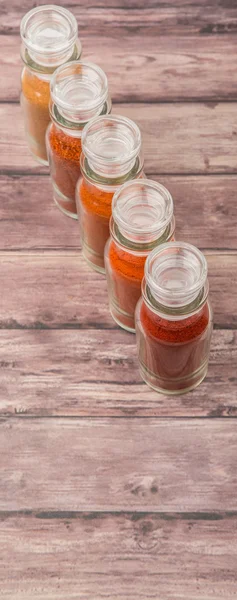 Cayenne Powder, Chilly Powder And Paprika Powder — Stock Photo, Image