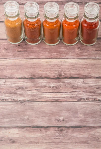 Cayenne Powder, Chilly Powder And Paprika Powder — Stock Photo, Image