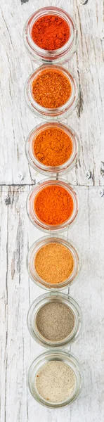 Hot Spicy Spices Powder Cayenne Powder Chilly Powder Peppercorn Powder — Stock Photo, Image