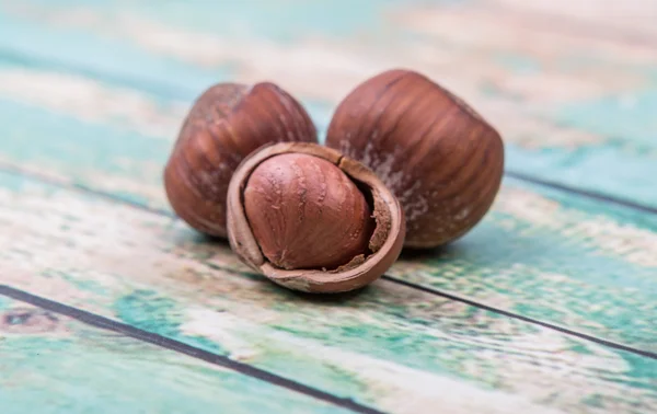 Skupina lískových ořechů — Stock fotografie