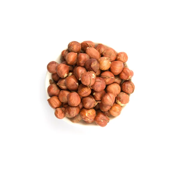 Peeled Group of Hazelnuts — Stock Photo, Image