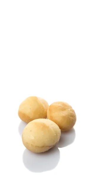 Soyulmuş macadamia nut — Stok fotoğraf