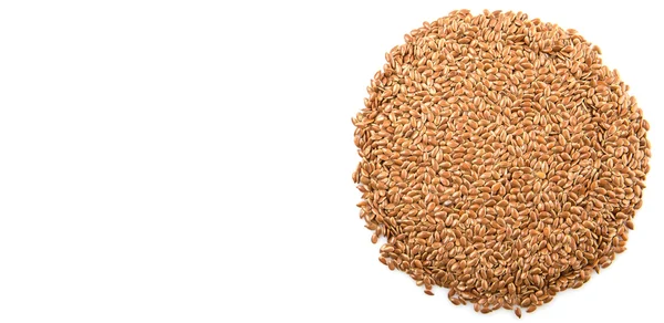 Flax Seed Isolated — Stock Photo, Image