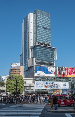 Shibuya, Tokyo, Japonya sokak sahne görünümünü
