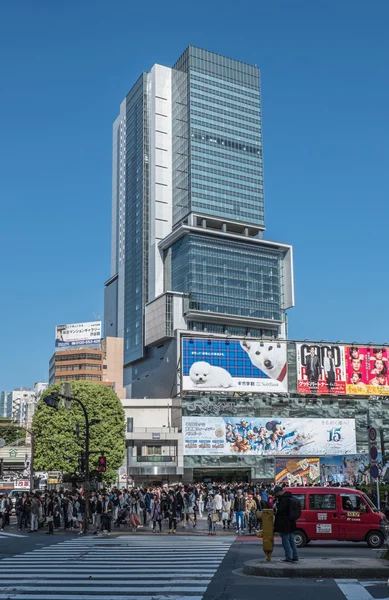 Beskåda av gatubilden i Shibuya, Tokyo, Japan — Stockfoto