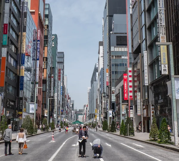 Ginza, Tokio, Japan — Stockfoto