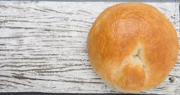 Homemade Plain Bagel — Stock Photo, Image