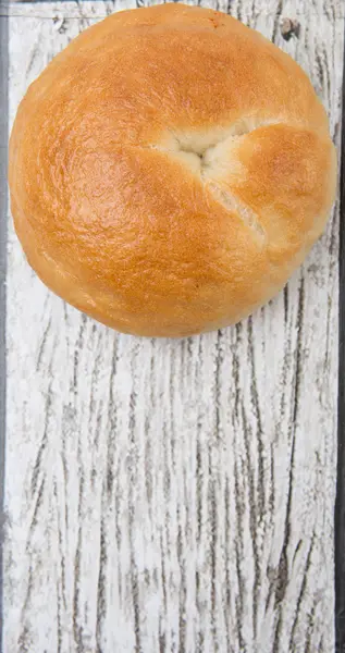 Homemade Plain Bagel — Stock Photo, Image