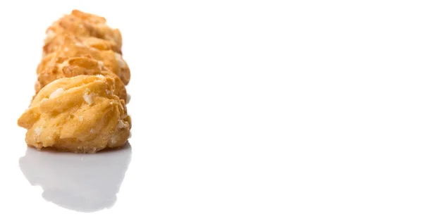 Ciasto parzone posypane cukrem — Zdjęcie stockowe