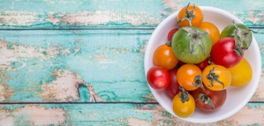 renkli kiraz domates