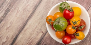 renkli kiraz domates