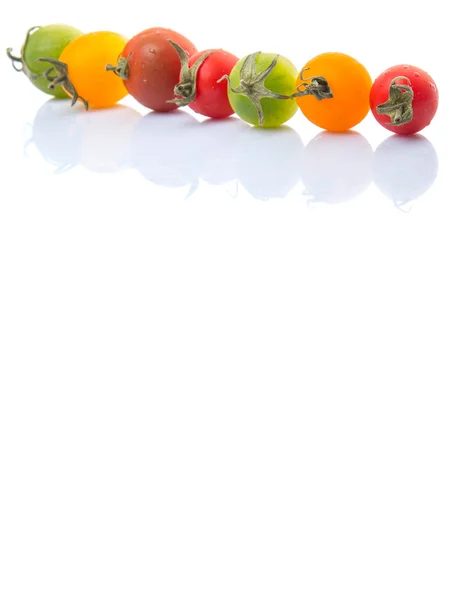 Barevné cherry rajčata — Stock fotografie