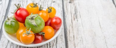 renkli kiraz domates