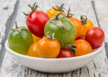 renkli kiraz domates