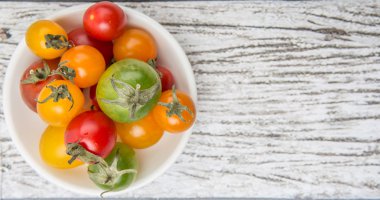 renkli kiraz domates