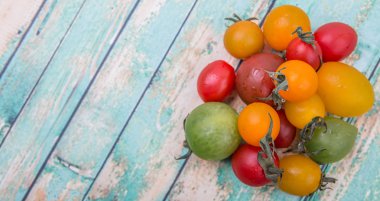 renkli kiraz domates