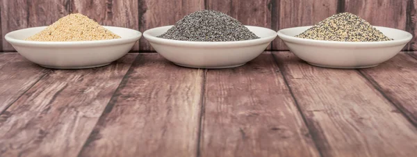 Mix Poppy Seeds — Stock Photo, Image