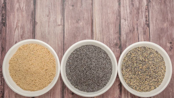 Mix Poppy Seeds — Stock Photo, Image