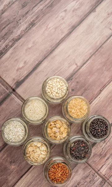 Variedad de grano de cereales — Foto de Stock