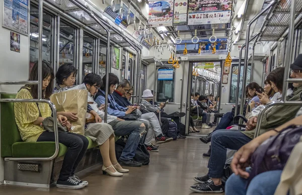 Tokyo Metro tunnelbana scen — Stockfoto