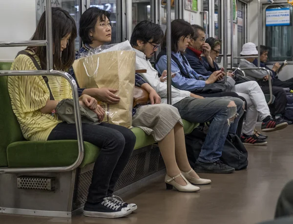 Tokyo Metro tunnelbana scen — Stockfoto