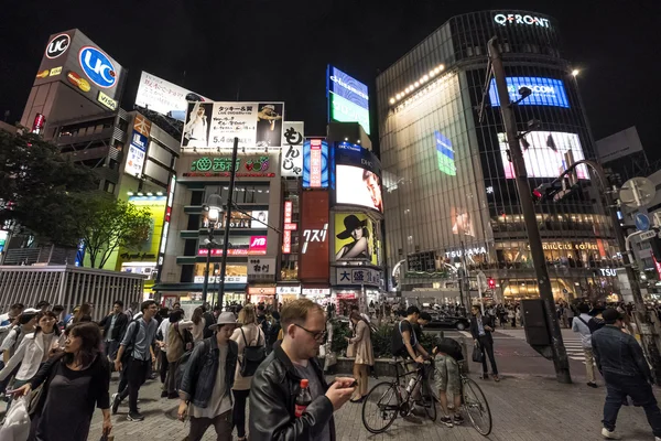 La foule au populaire Shibuya Crossing — Photo