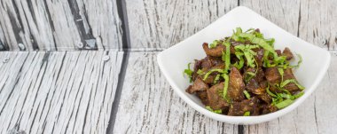 Malezya çanak heyecan kıyılmış sığır kızarmış 