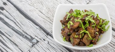 Malezya çanak heyecan kıyılmış sığır kızarmış 