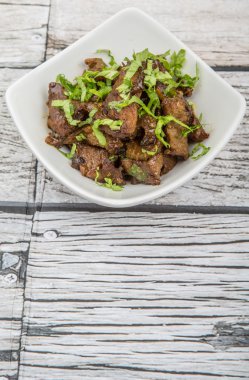 Malezya çanak heyecan kıyılmış sığır kızarmış 