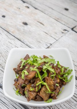 Malezya çanak heyecan kıyılmış sığır kızarmış 