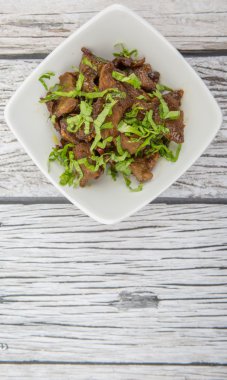 Malezya çanak heyecan kıyılmış sığır kızarmış 