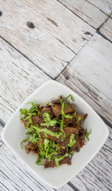 Malezya çanak heyecan kıyılmış sığır kızarmış 