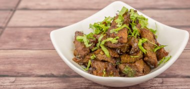 Malezya çanak heyecan kıyılmış sığır kızarmış 