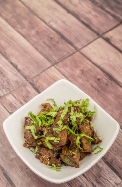 Malezya çanak heyecan kıyılmış sığır kızarmış 