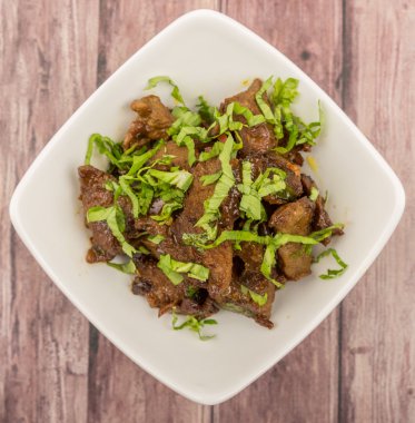 Malezya çanak heyecan kıyılmış sığır kızarmış 