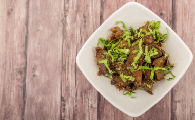 Malezya çanak heyecan kıyılmış sığır kızarmış 