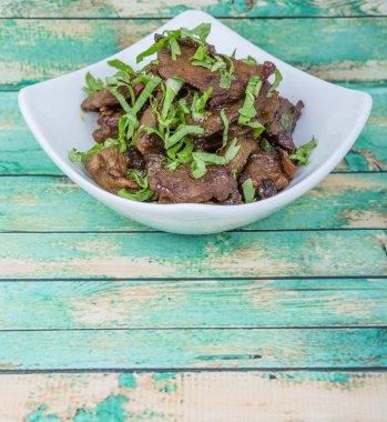 Malezya çanak heyecan kıyılmış sığır kızarmış 