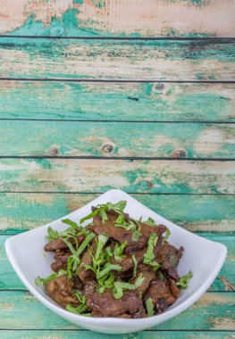 Malezya çanak heyecan kıyılmış sığır kızarmış 