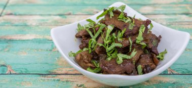 Malezya çanak heyecan kıyılmış sığır kızarmış 