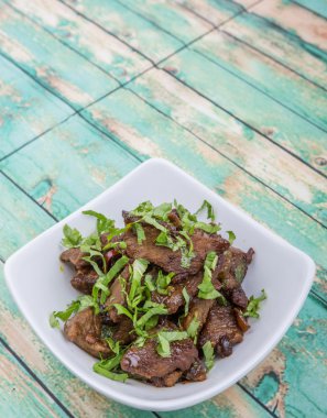 Malezya çanak heyecan kıyılmış sığır kızarmış 