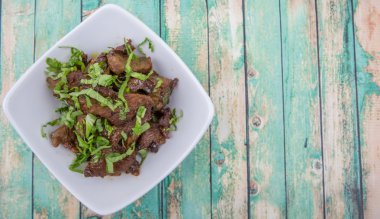 Malezya çanak heyecan kıyılmış sığır kızarmış 