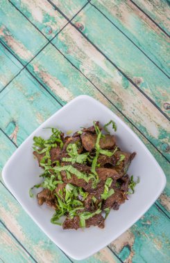 Malezya çanak heyecan kıyılmış sığır kızarmış 