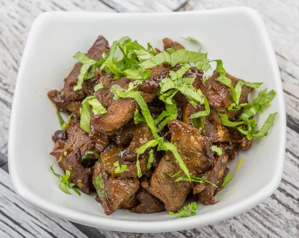 Malezya çanak heyecan kıyılmış sığır kızarmış 